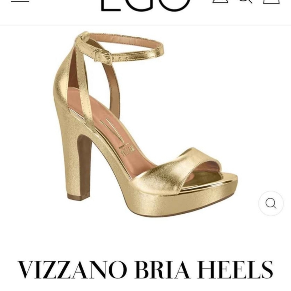 Gold Platform Heels